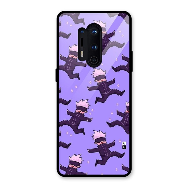 Happy Gojo Glass Back Case for OnePlus 8 Pro