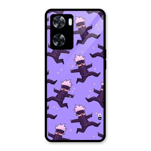 Happy Gojo Glass Back Case for Oppo A77