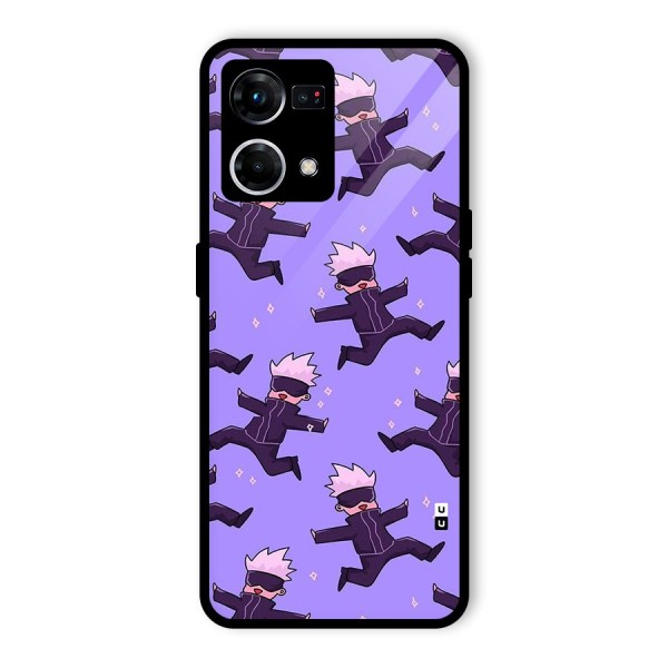 Happy Gojo Glass Back Case for Oppo F21 Pro 4G