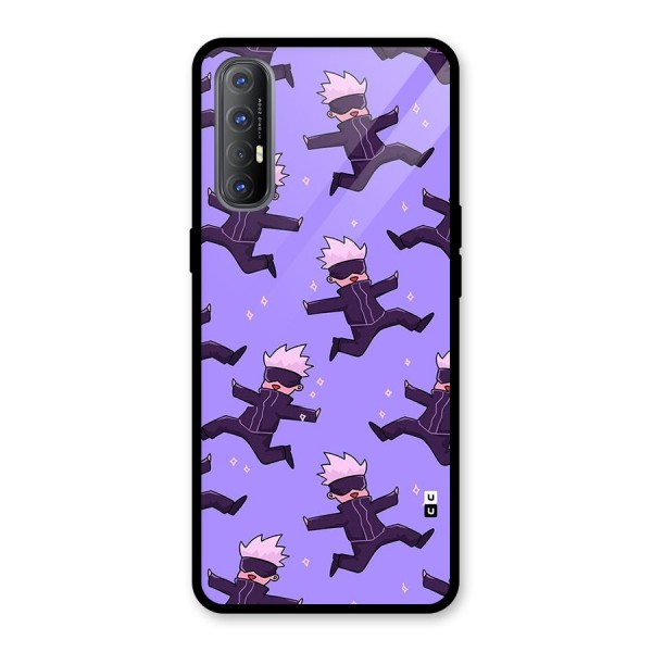 Happy Gojo Glass Back Case for Oppo Reno3 Pro