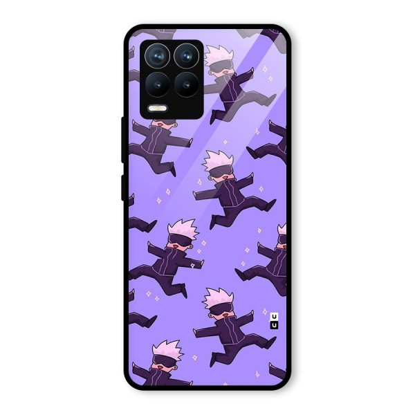 Happy Gojo Glass Back Case for Realme 8 Pro