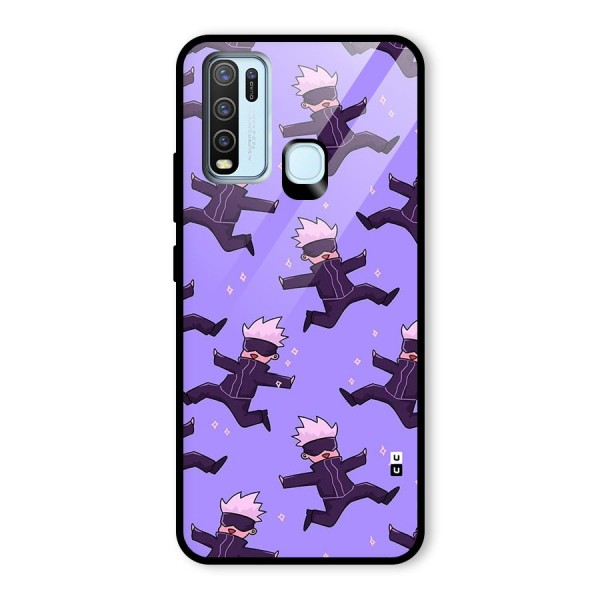 Happy Gojo Glass Back Case for Vivo Y50