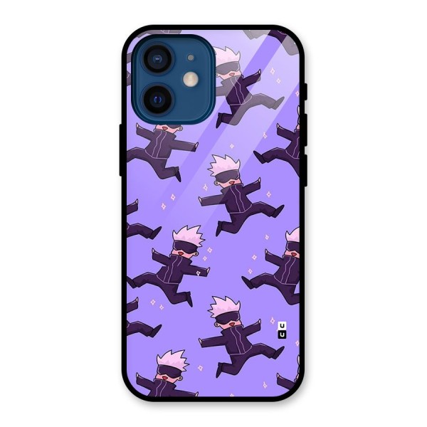 Happy Gojo Glass Back Case for iPhone 12 Mini