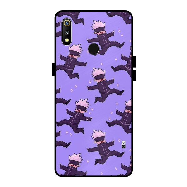Happy Gojo Metal Back Case for Realme 3