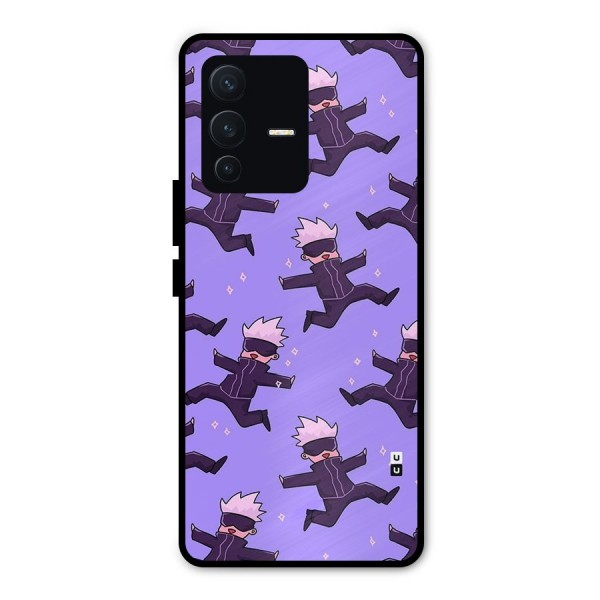 Happy Gojo Metal Back Case for Vivo V23 Pro