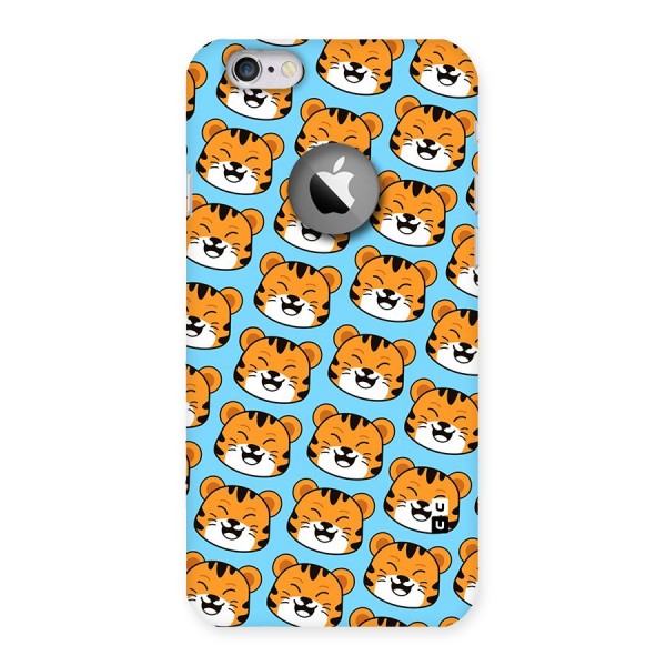 Happy Kitten Pattern Back Case for iPhone 6 Logo Cut