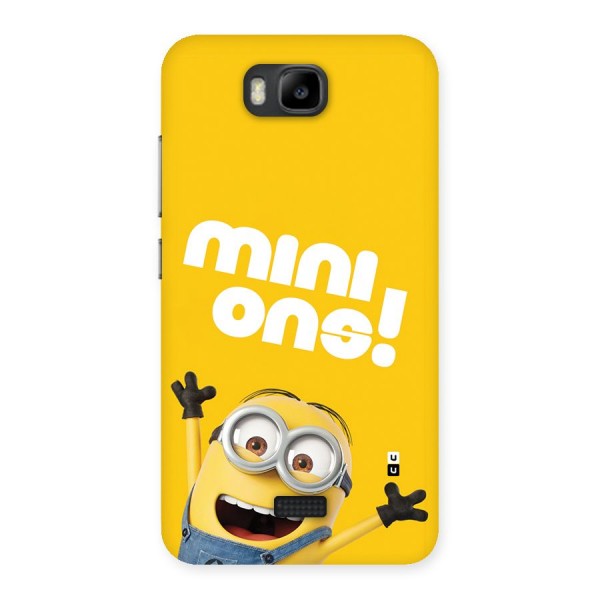 Happy Minion Back Case for Honor Bee