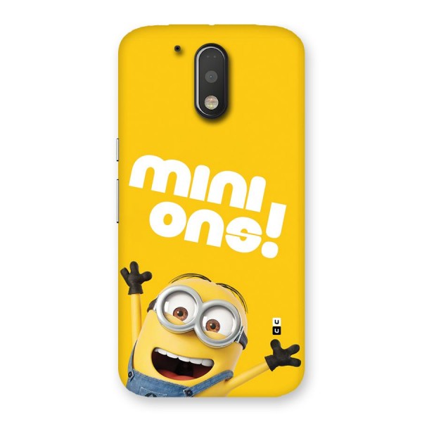 Happy Minion Back Case for Moto G4 Plus