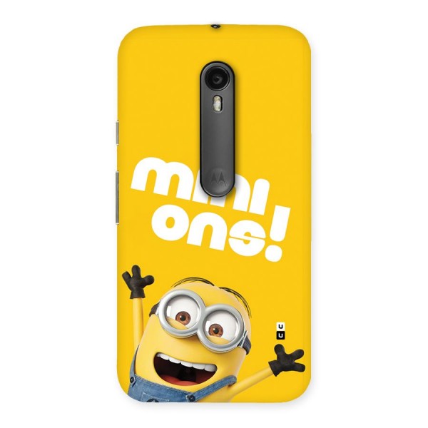Happy Minion Back Case for Moto G Turbo