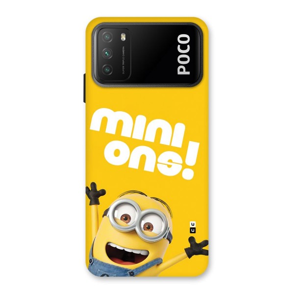 Happy Minion Back Case for Poco M3