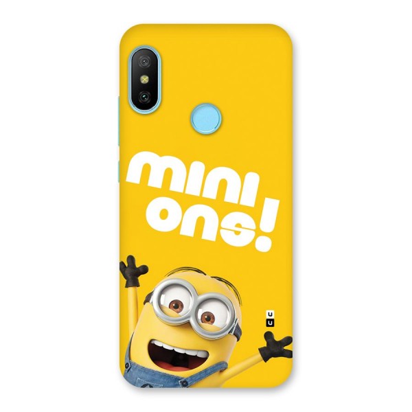 Happy Minion Back Case for Redmi 6 Pro