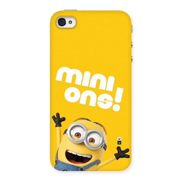 Happy Minion Back Case for iPhone 4 4s