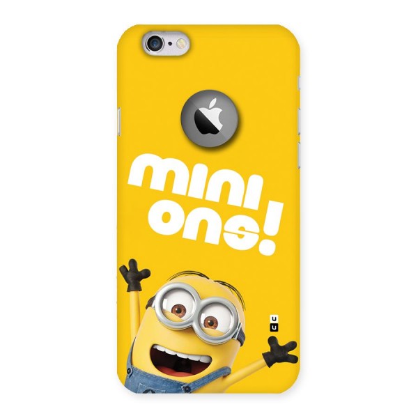 Happy Minion Back Case for iPhone 6 Logo Cut