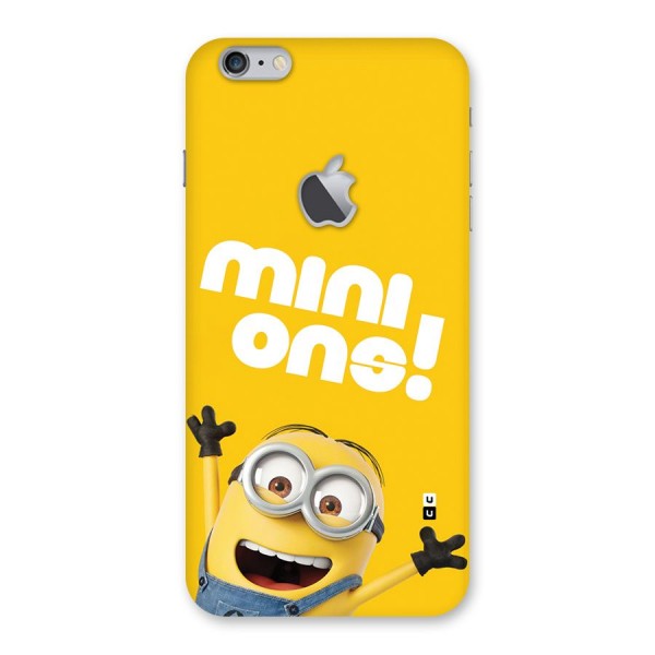 Happy Minion Back Case for iPhone 6 Plus 6S Plus Logo Cut