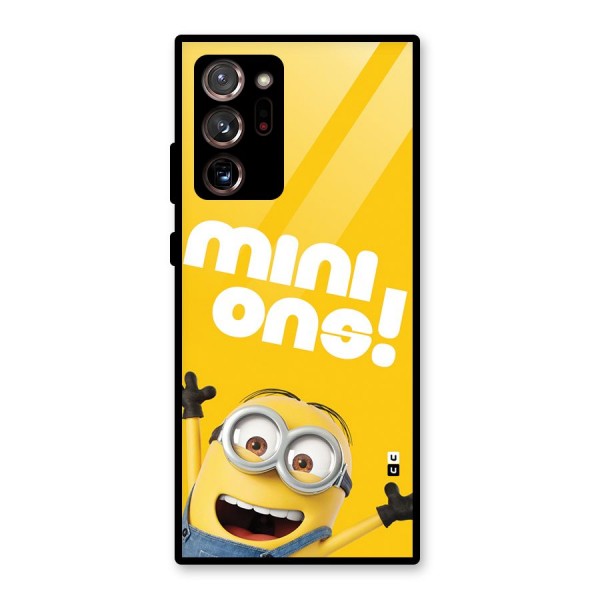 Happy Minion Glass Back Case for Galaxy Note 20 Ultra 5G