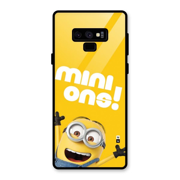 Happy Minion Glass Back Case for Galaxy Note 9
