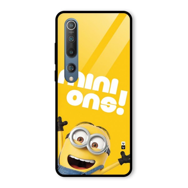Happy Minion Glass Back Case for Mi 10