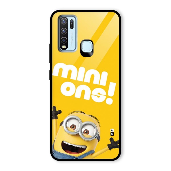 Happy Minion Glass Back Case for Vivo Y50