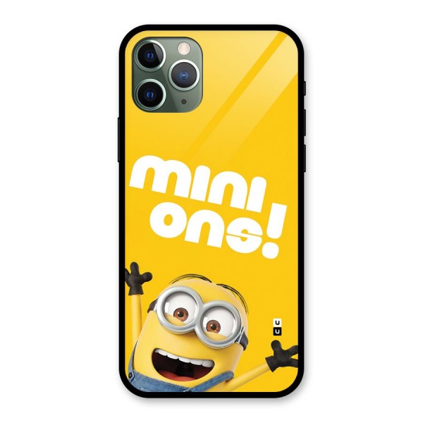 Happy Minion Glass Back Case for iPhone 11 Pro