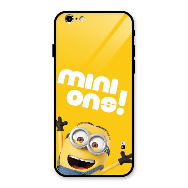 Happy Minion Glass Back Case for iPhone 6 6S