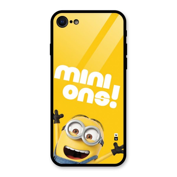 Happy Minion Glass Back Case for iPhone 7