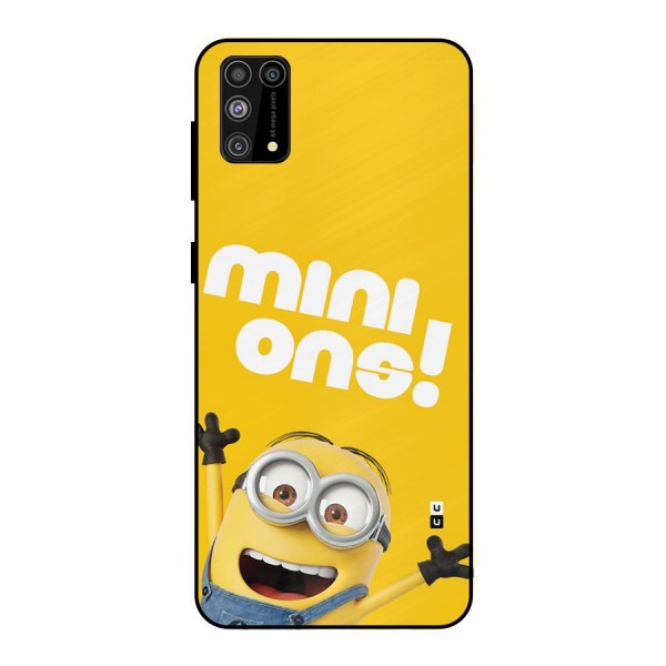 Happy Minion Metal Back Case for Galaxy F41
