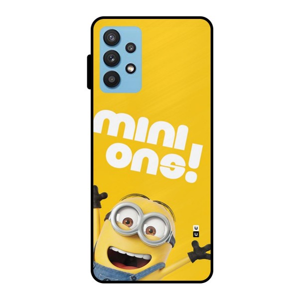 Happy Minion Metal Back Case for Galaxy M32 5G