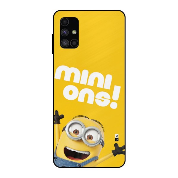 Happy Minion Metal Back Case for Galaxy M51