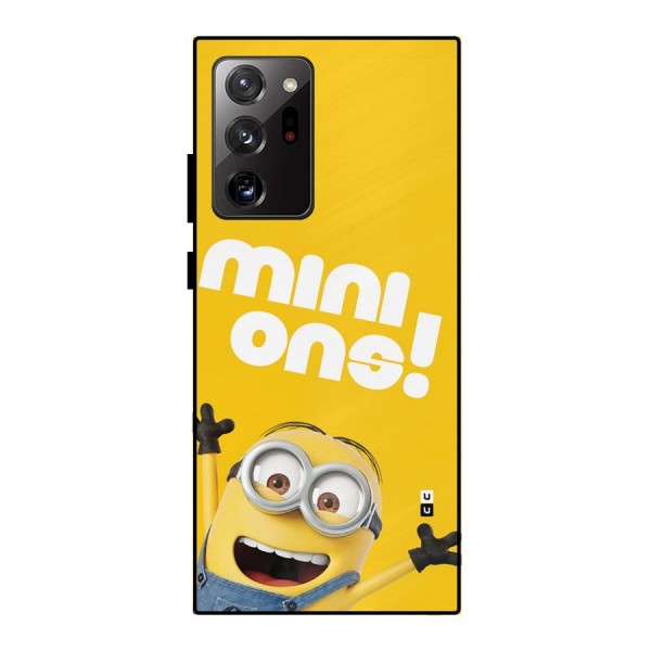 Happy Minion Metal Back Case for Galaxy Note 20 Ultra
