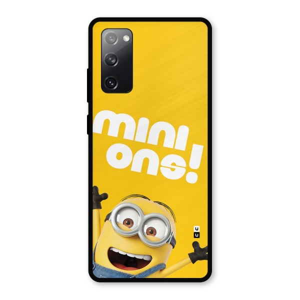 Happy Minion Metal Back Case for Galaxy S20 FE 5G