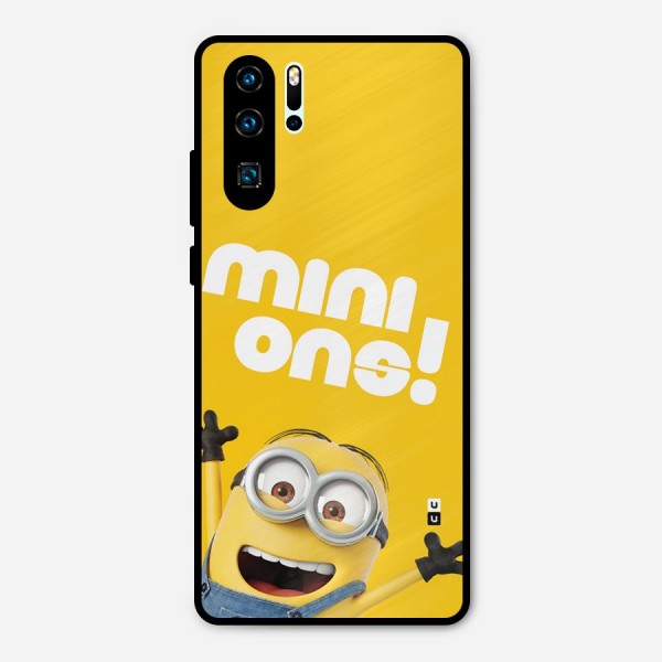 Happy Minion Metal Back Case for Huawei P30 Pro