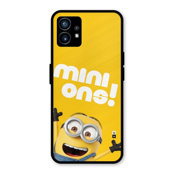 Happy Minion Metal Back Case for Nothing Phone 1