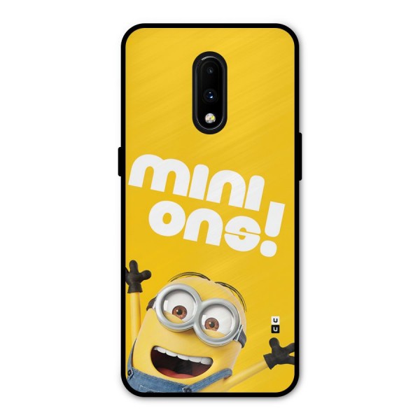 Happy Minion Metal Back Case for OnePlus 7