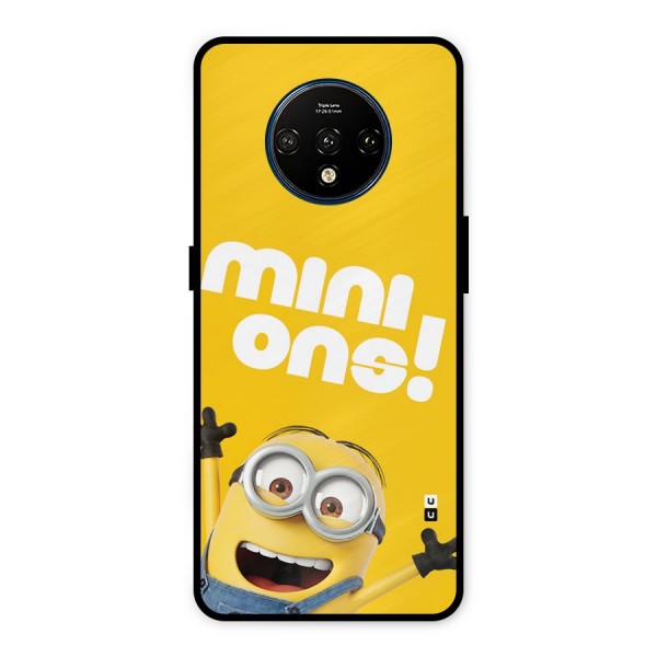 Happy Minion Metal Back Case for OnePlus 7T