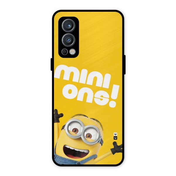 Happy Minion Metal Back Case for OnePlus Nord 2 5G