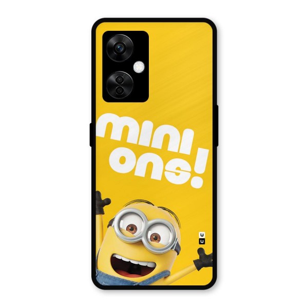 Happy Minion Metal Back Case for OnePlus Nord CE 3 Lite