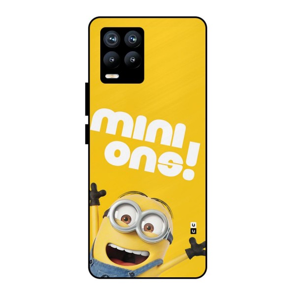 Happy Minion Metal Back Case for Realme 8 Pro