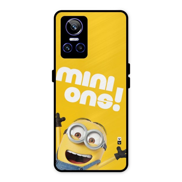 Happy Minion Metal Back Case for Realme GT Neo 3