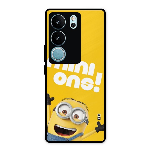 Happy Minion Metal Back Case for Vivo V29
