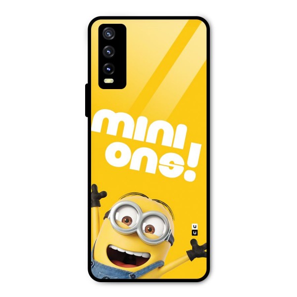 Happy Minion Metal Back Case for Vivo Y20i