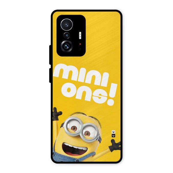 Happy Minion Metal Back Case for Xiaomi 11T Pro