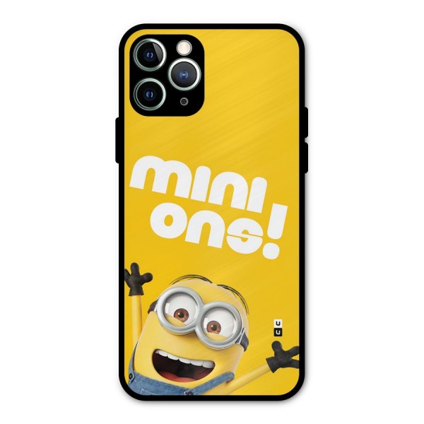 Happy Minion Metal Back Case for iPhone 11 Pro Max