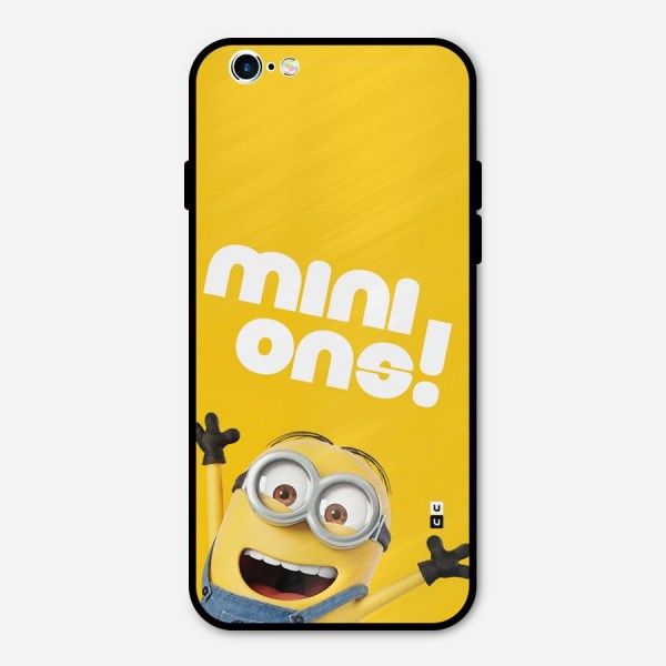 Happy Minion Metal Back Case for iPhone 6 6s