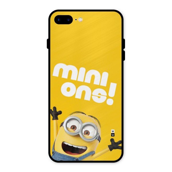 Happy Minion Metal Back Case for iPhone 8 Plus