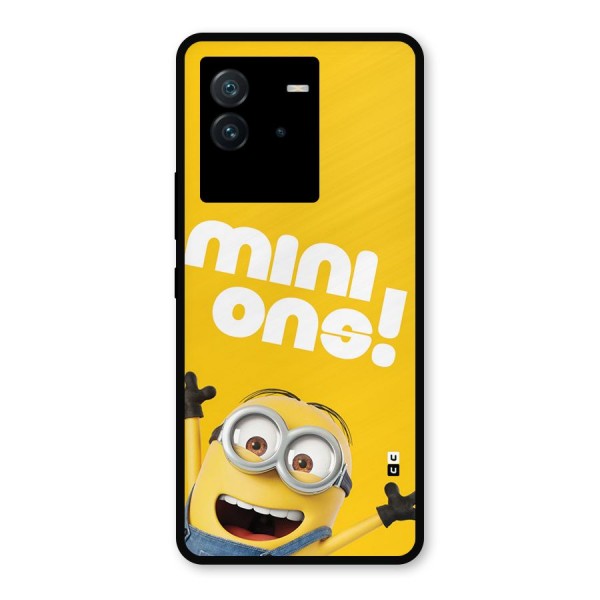 Happy Minion Metal Back Case for iQOO Neo 6 5G