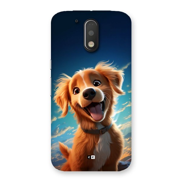 Happy Puppy Back Case for Moto G4 Plus