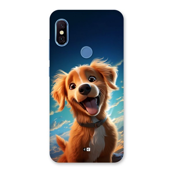 Happy Puppy Back Case for Redmi Note 6 Pro
