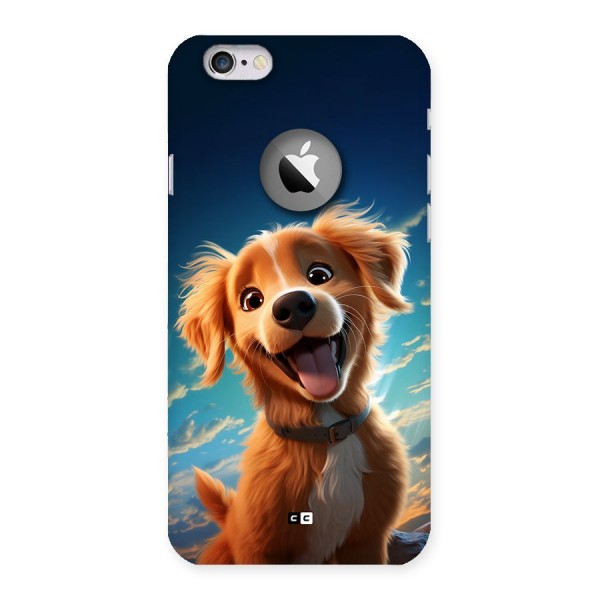 Happy Puppy Back Case for iPhone 6 Logo Cut
