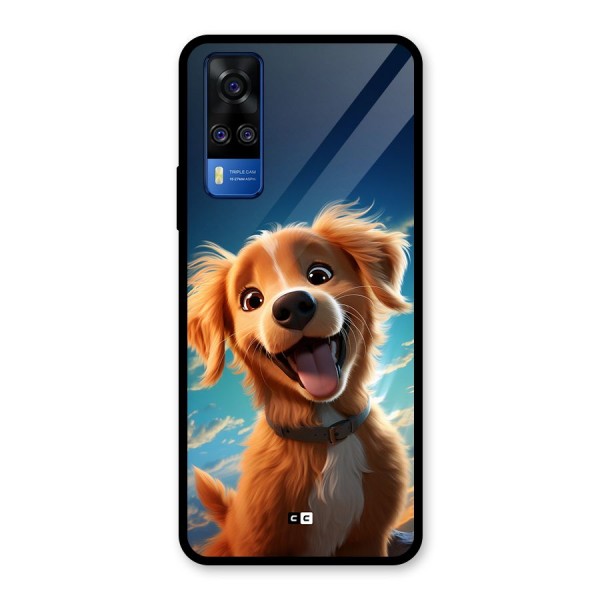 Happy Puppy Glass Back Case for Vivo Y51