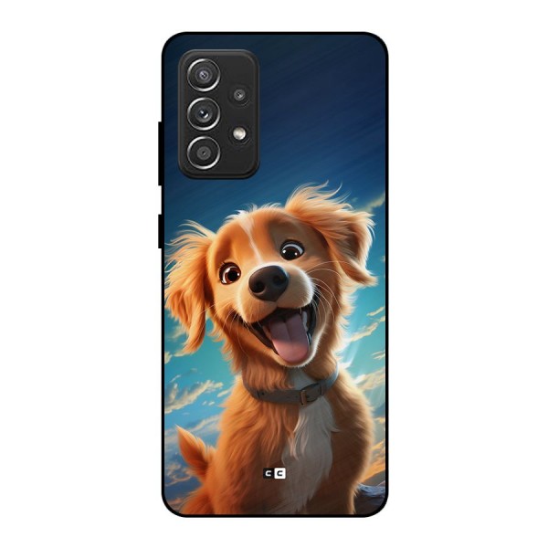 Happy Puppy Metal Back Case for Galaxy A52